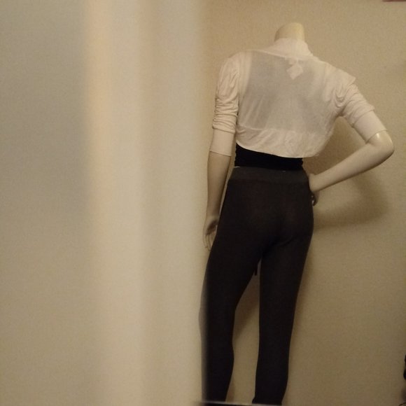 Off White Crop Cardigan - Picture 4 of 10